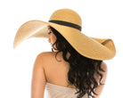 oversized straw beach hat 