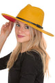 Buckled-Trim Felt Fedora