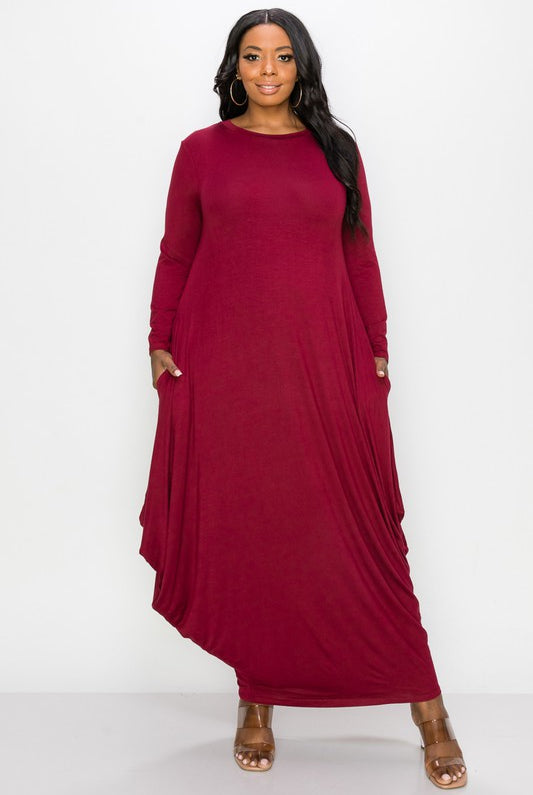 Plus Size A Flow of Fall Colors Maxi 1x / Mustard Plus Size A Flow of Fall Colors Maxi 1x / Mustard