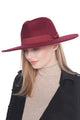 Classy Monochromatic Wide Brim Fedora