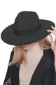 Classy Monochromatic Wide Brim Fedora
